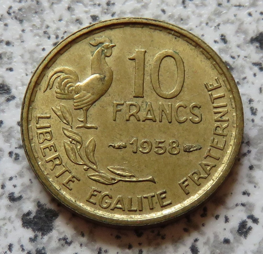  Frankreich 10 Francs 1958   