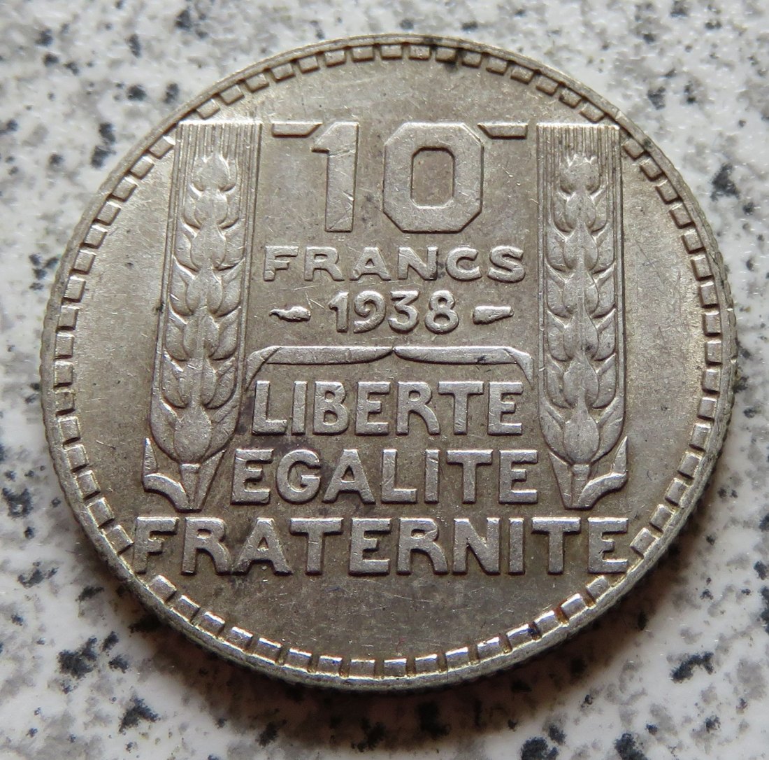  Frankreich 10 Francs 1938   