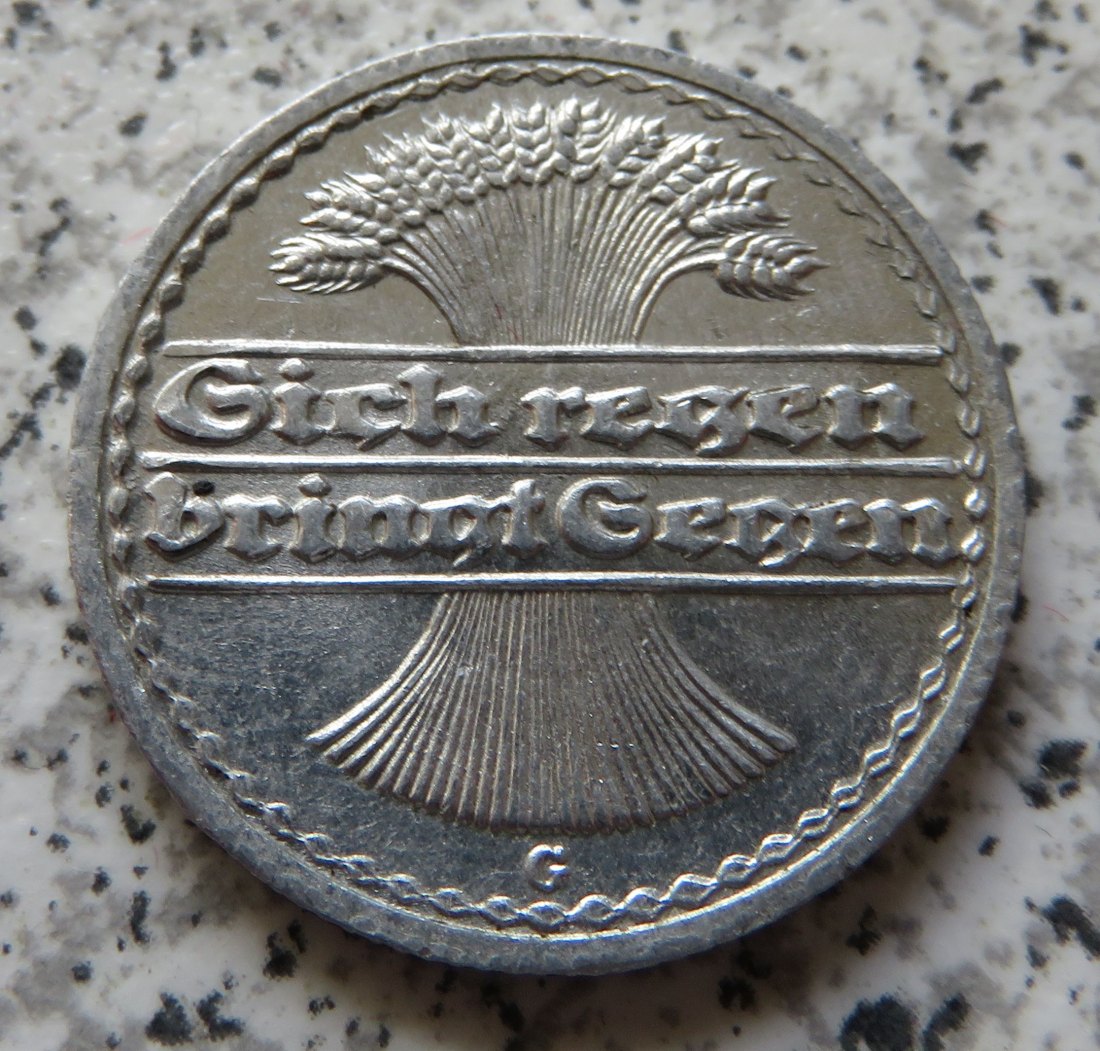 Weimarer Republik 50 Pfennig 1921 G   