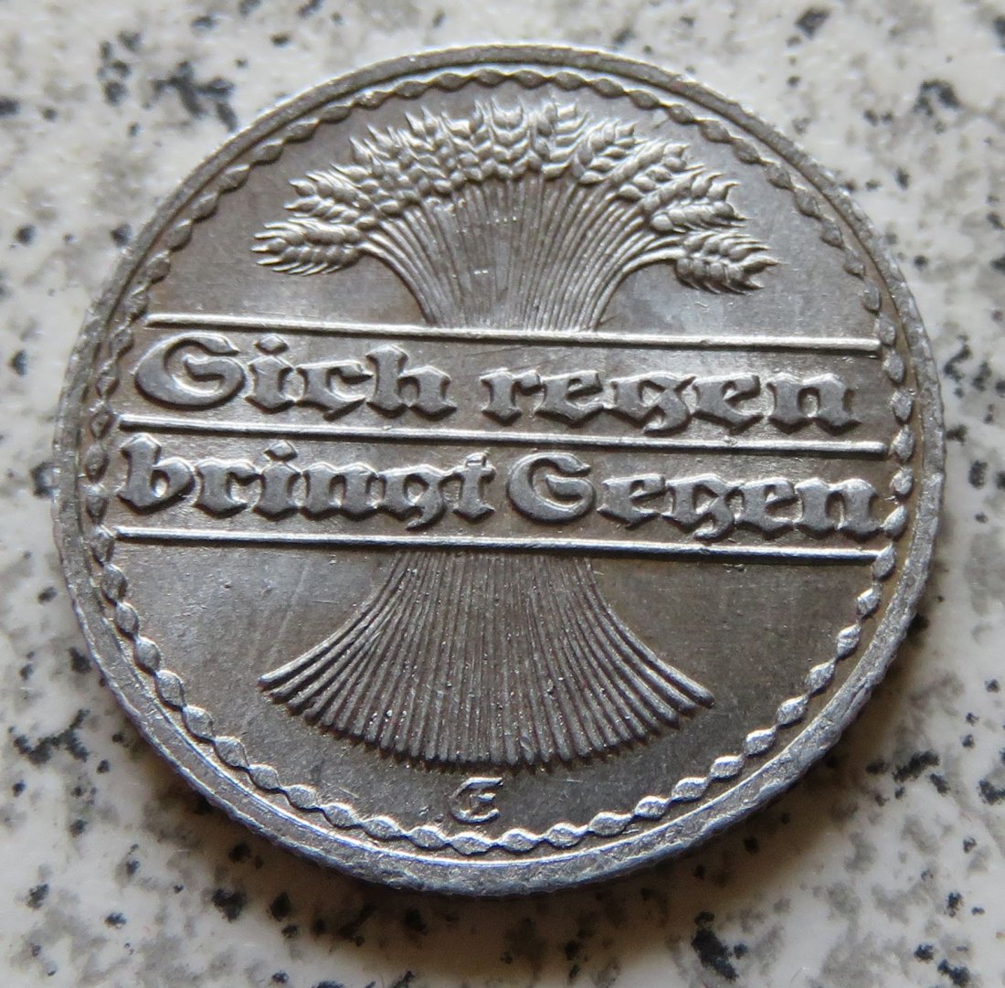  Weimarer Republik 50 Pfennig 1922 E   