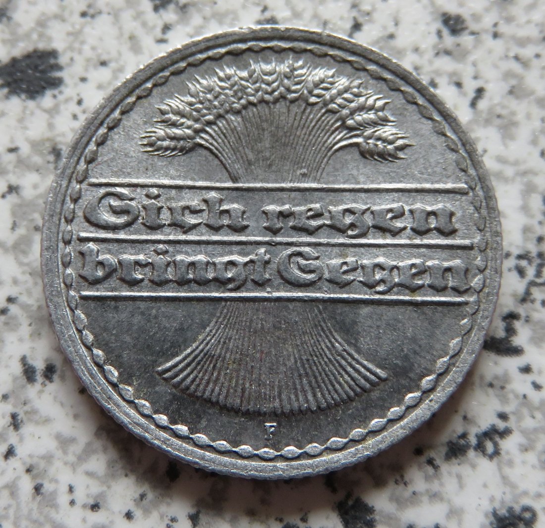  Weimarer Republik 50 Pfennig 1922 F   