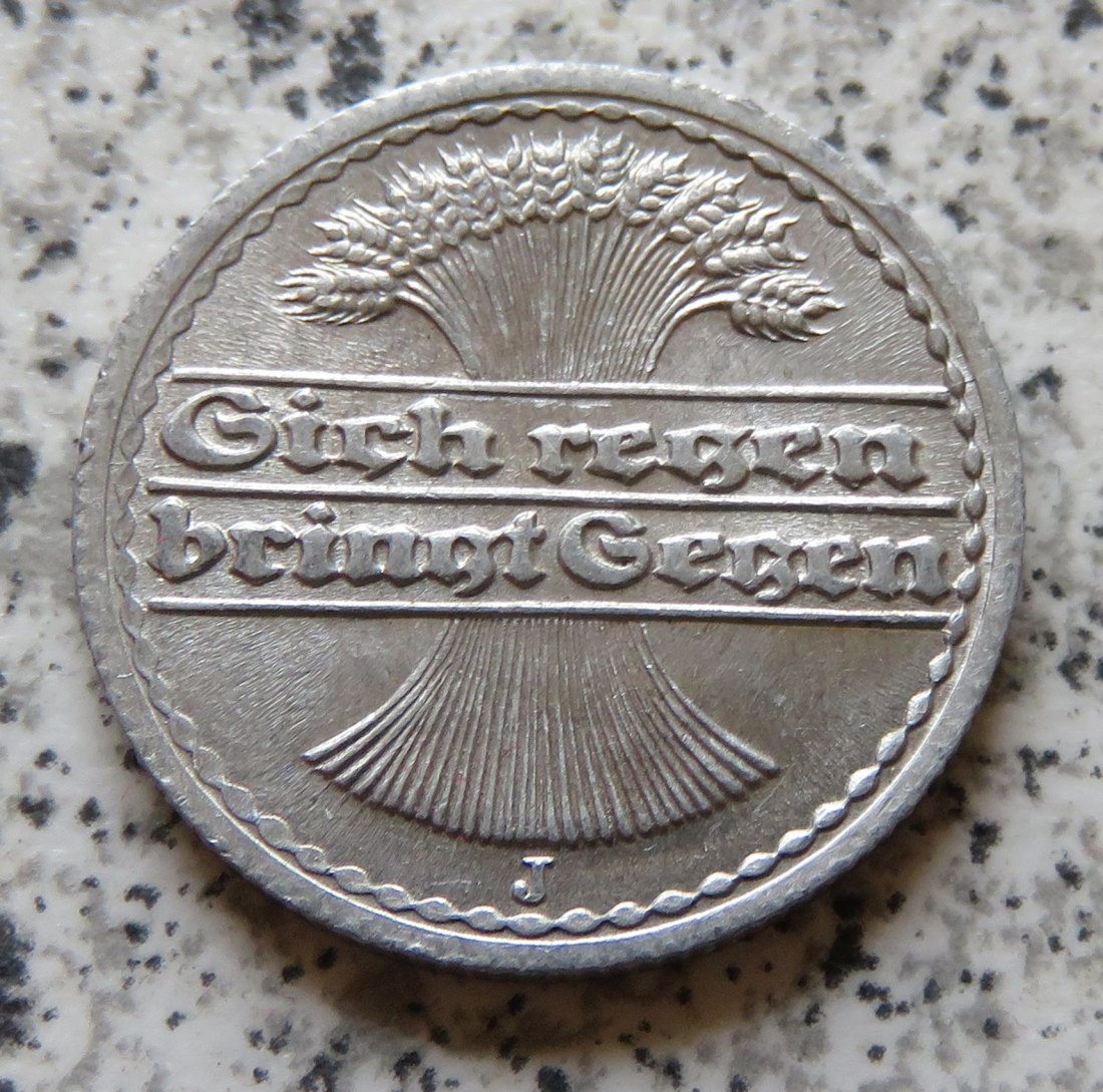  Weimarer Republik 50 Pfennig 1921 J   