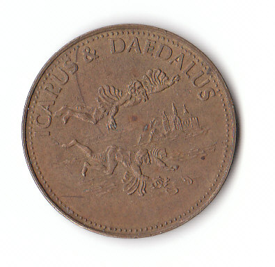Shell Medaille Icarus & Daedalus (F177) b.