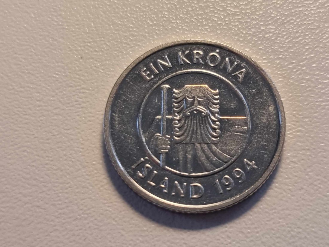  Island 1 Krone 1994 VZ   