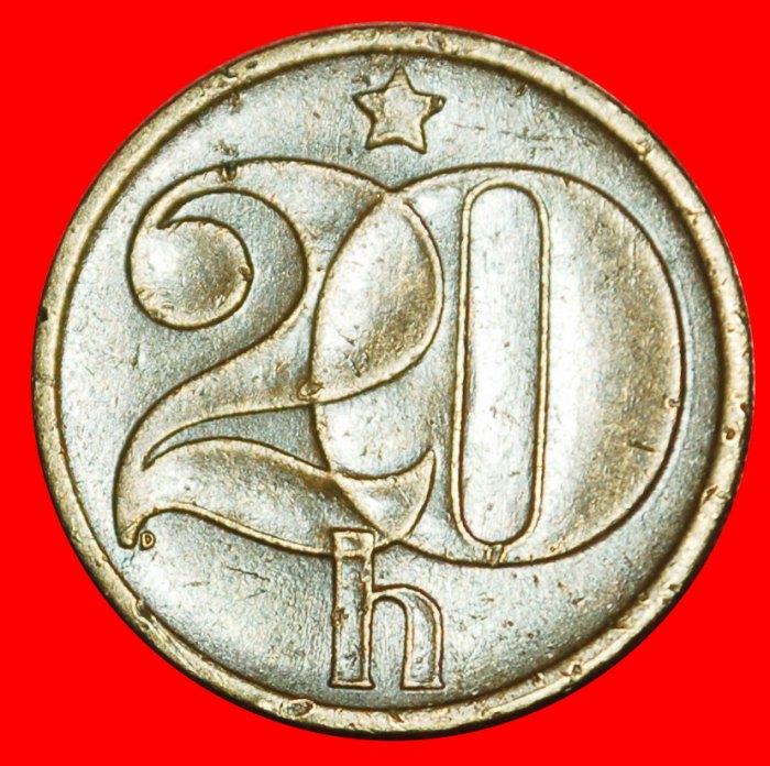  Ⰶ KOMMUNISMUS (1972-1990): TSCHECHOSLOWAKEI ★ 20 HELLER 1978 STEMPEL I+A! OHNE VORBEHALT!   