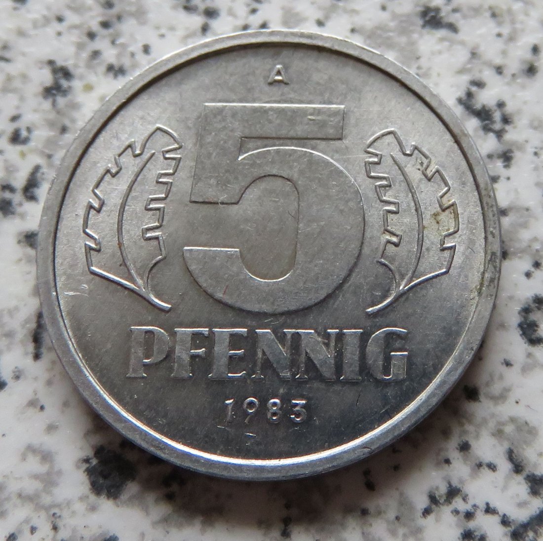  DDR 5 Pfennig 1983 A, besser   