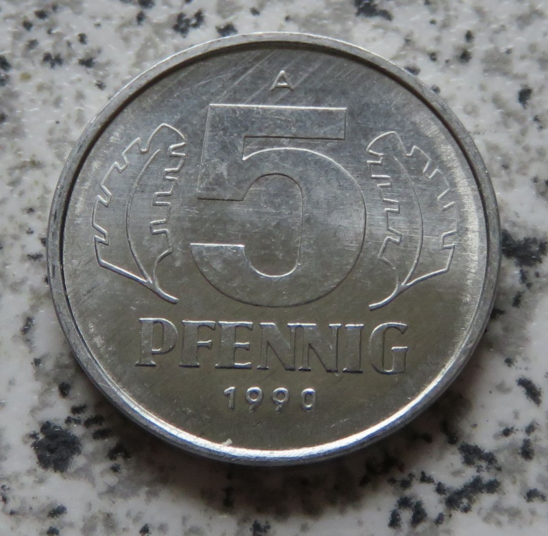  DDR 5 Pfennig 1990   
