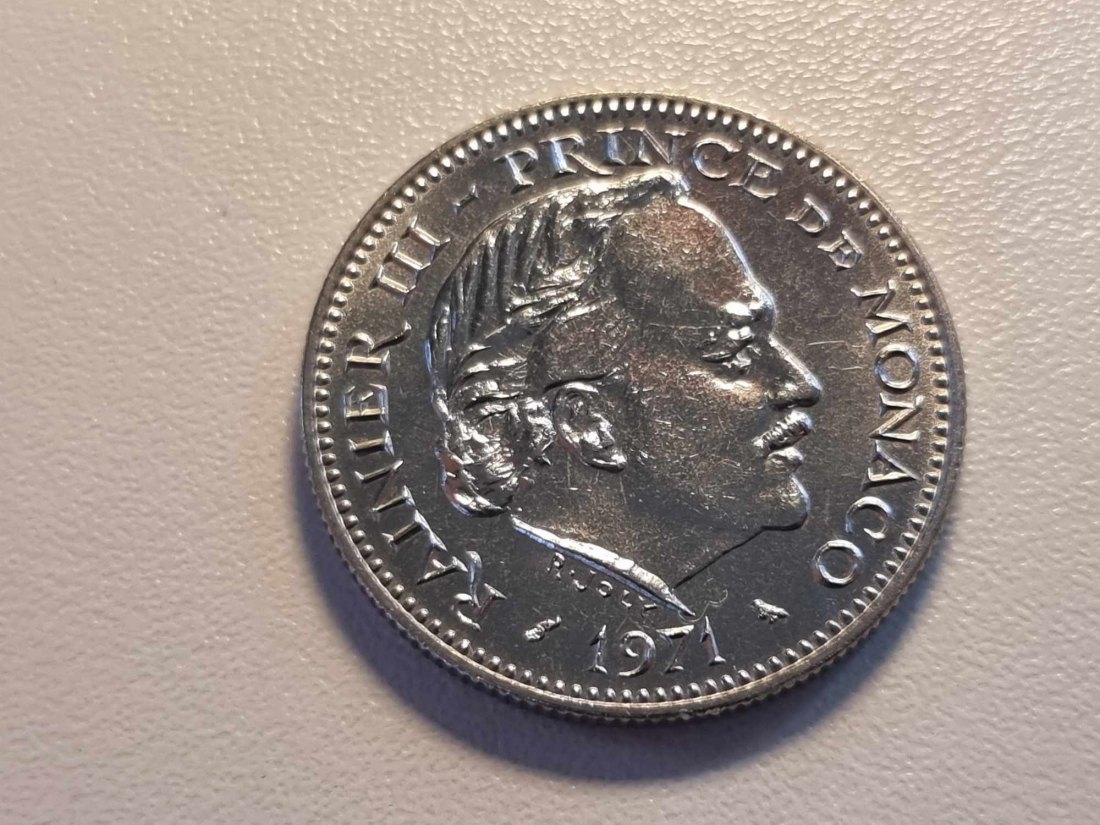  Monaco 5 Franc 1971 STG   