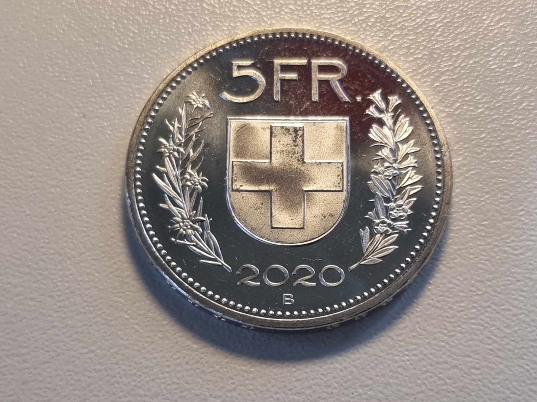  Schweiz 5 Franken 2020 STG   