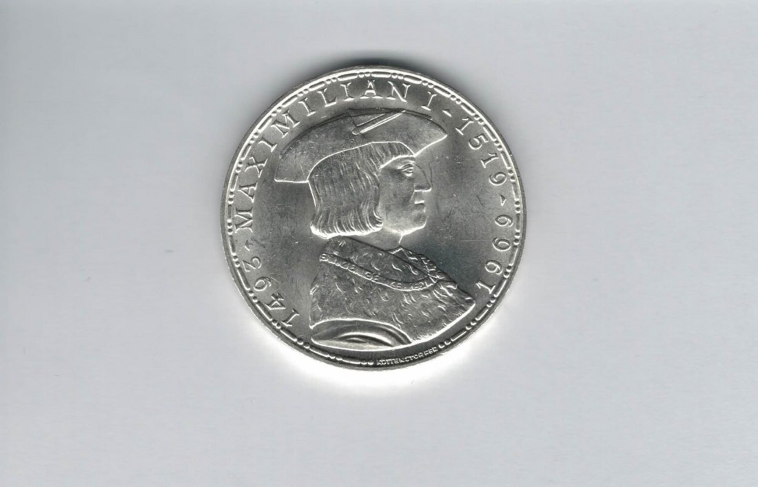  50 Schilling 1969 Kaiser Maximilian I. Österreich 2. Republik silber (4584/8)   