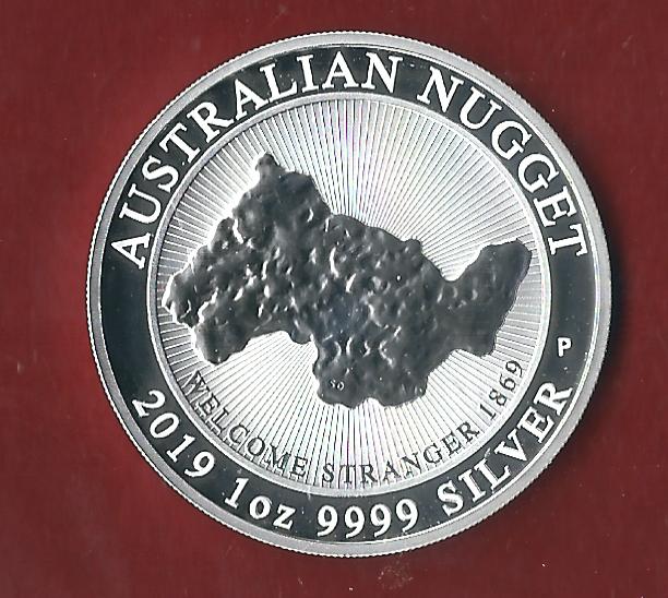  1 D. Australien Nugget 2019 ST in oK Koblenzer Münzen Studio Koblenz Frank Maurer Al896   