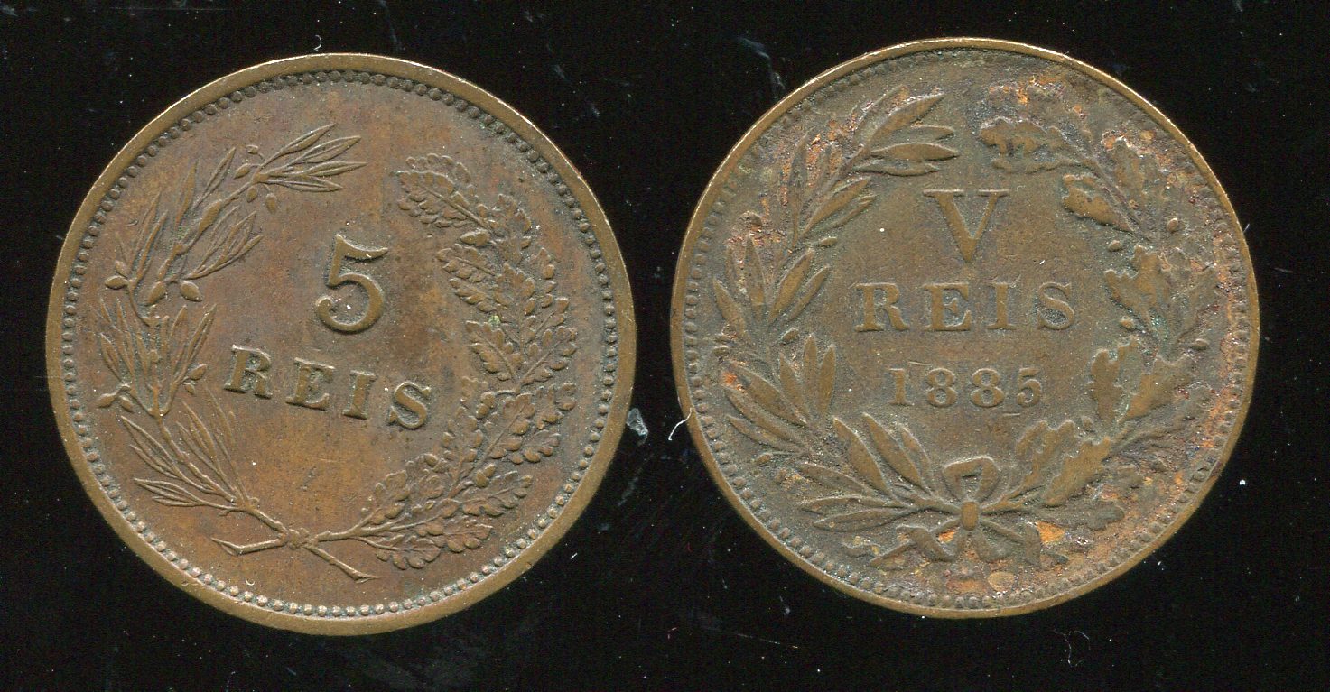  2 ältere Münzen aus Portugal ab 1885   