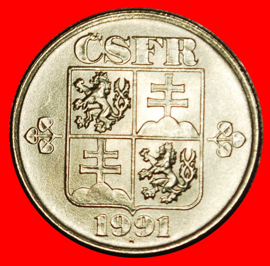 Ⰶ POSTKOMMUNISTISCH (1991-1992): TSCHECHOSLOWAKEI ★ 50 HELLER 1991 STG STEMPELGLANZ!★OHNE VORBEHALT!