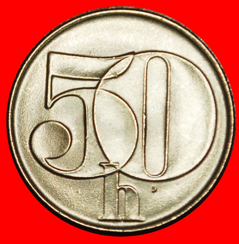  Ⰶ POSTKOMMUNISTISCH (1991-1992): TSCHECHOSLOWAKEI ★ 50 HELLER 1991 STG STEMPELGLANZ!★OHNE VORBEHALT!   