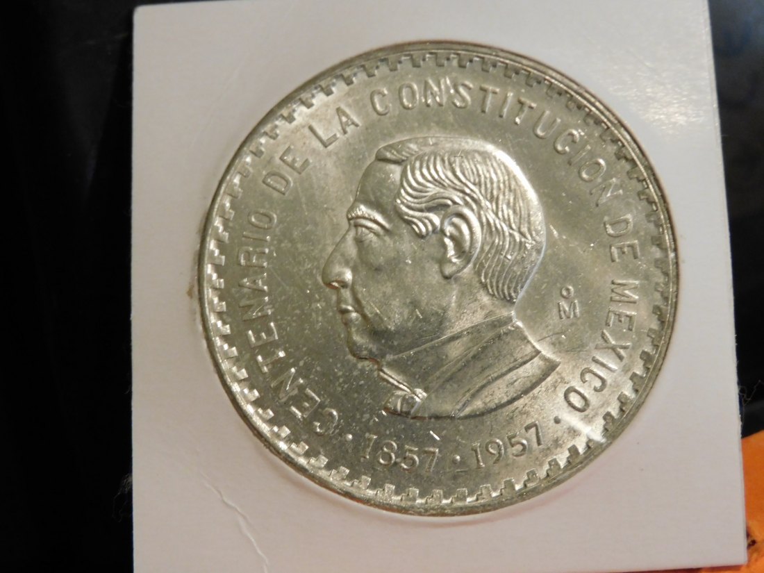 MEXICO 10 PESOS 1957.GRADE-PLEASE SEE PHOTOS.