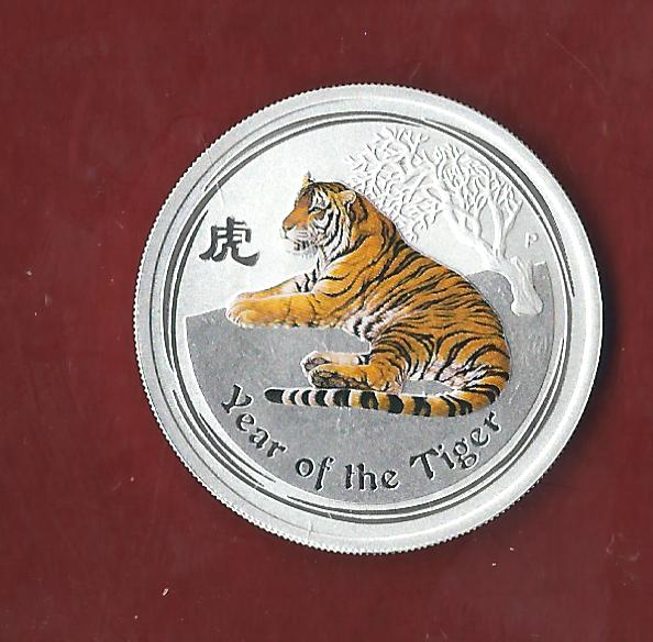  Australien Tiger 1/2 Oz 2010  AG  Koblenzer Münzen Studio Koblenz Frank Maurer Al621   