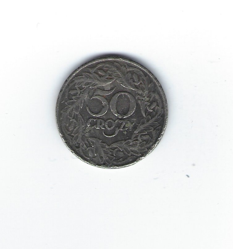  Polen 50 Groszy 1923 Nickel   