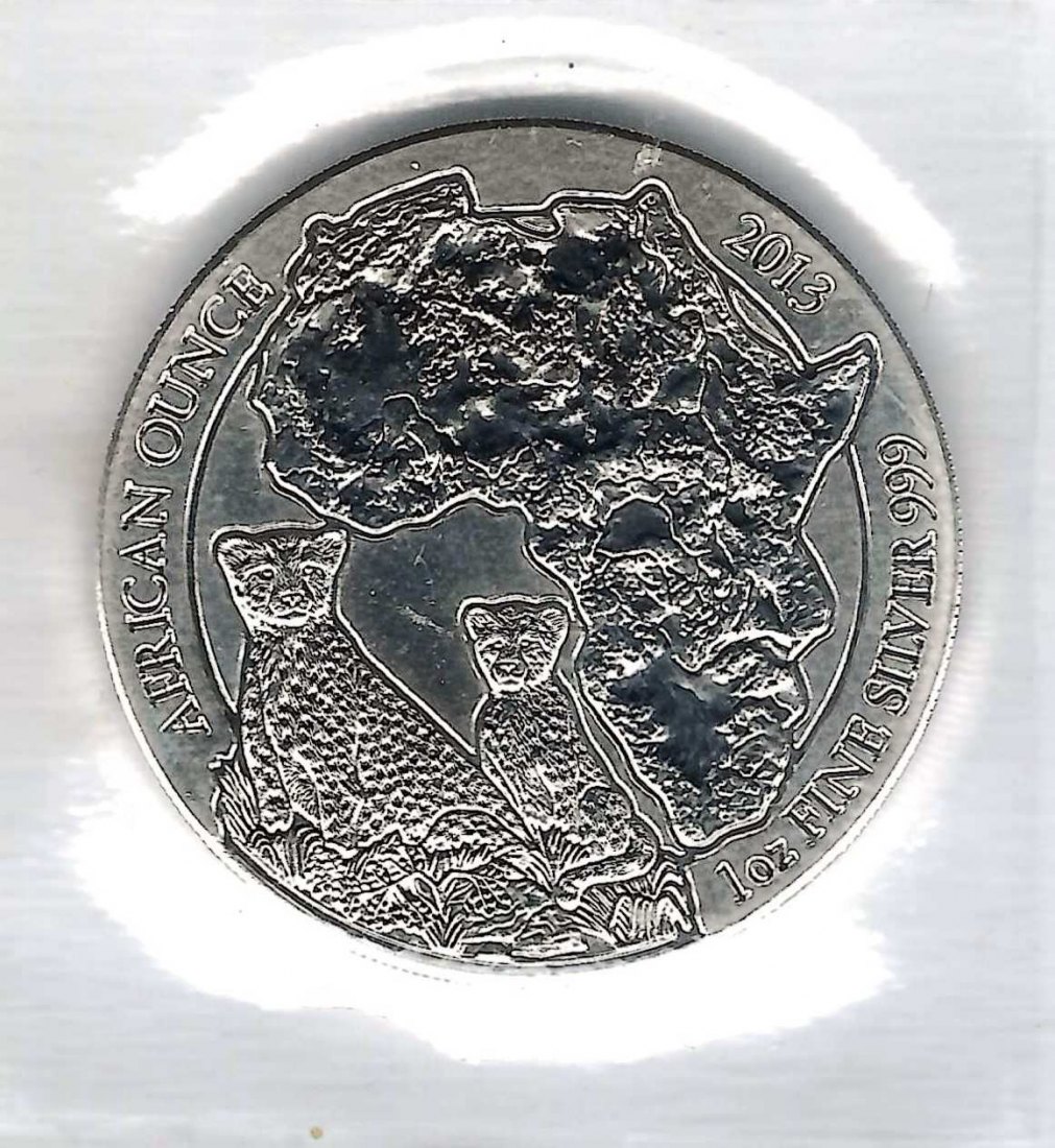  Ruanda 50 M Gepard 2013 1 Unze Silber Münzenankauf Koblenz Frank Maurer Al624   