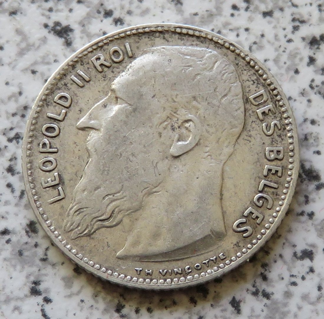  Belgien 1 Franc 1909, französisch   