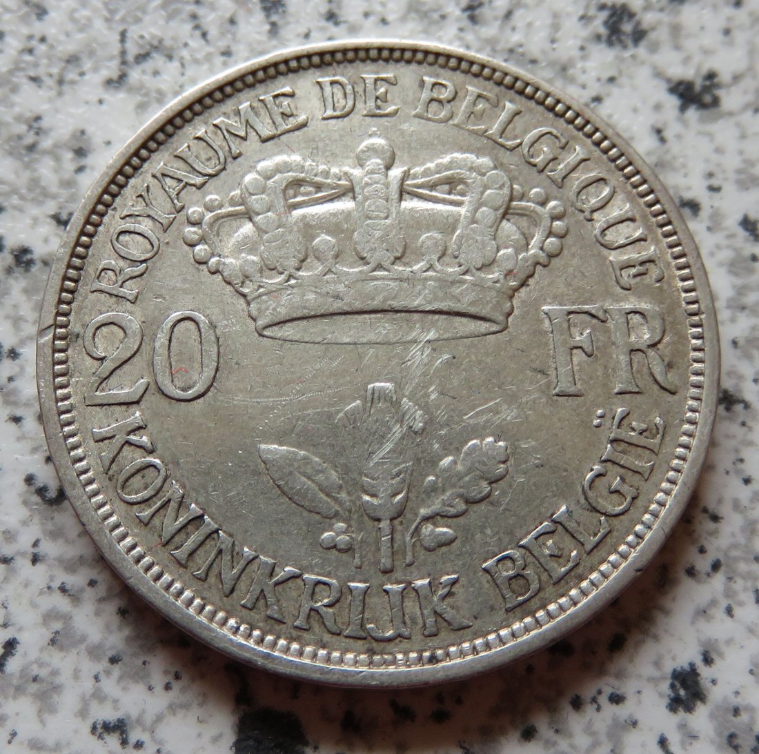  Belgien 20 Francs 1934, KM 105   