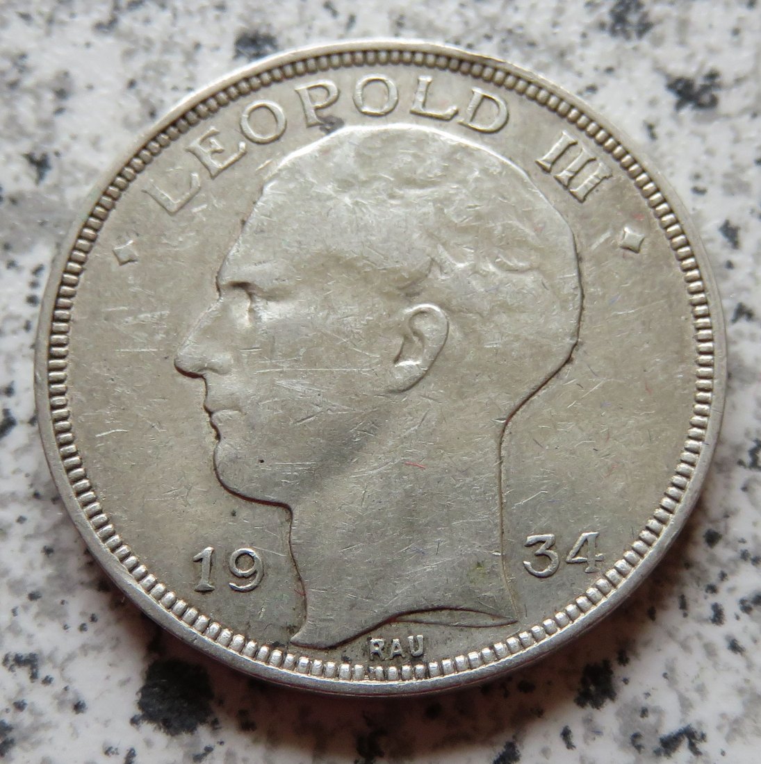  Belgien 20 Francs 1934, KM 105   