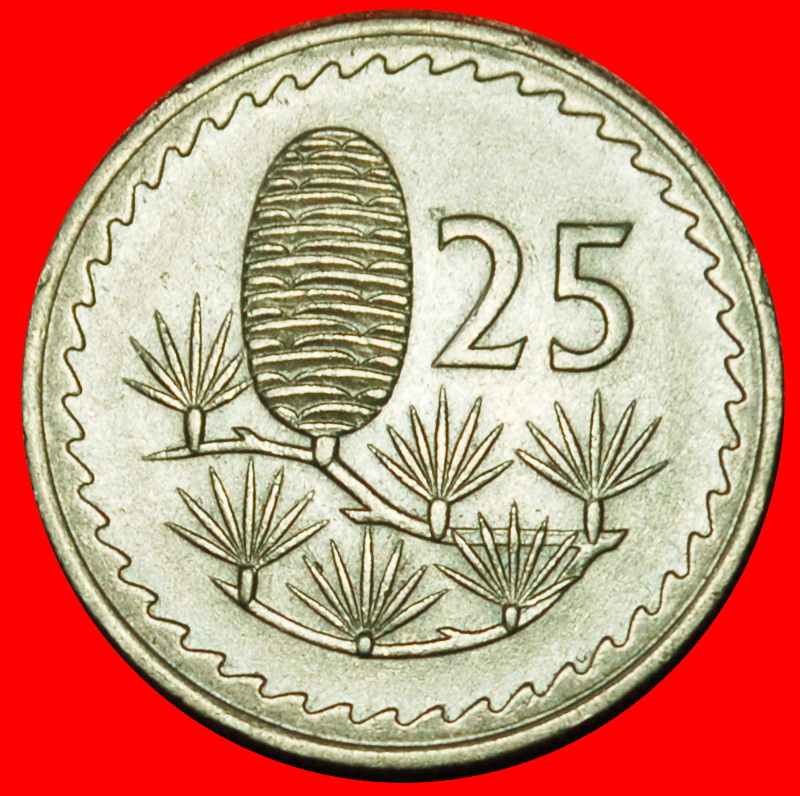 Ⰶ GREAT BRITAIN (1963-1982): CYPRUS ★ 25 MILS 1972 CEDAR of LEBANON! LOW START ★ NO RESERVE!
