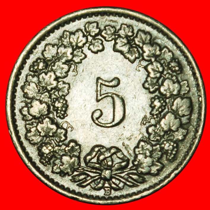  Ⰶ LIBERTY (1879-2025): SWITZERLAND ★ 5 RAPPEN 1947B! DIES 1+A! LOW START ★ NO RESERVE!   