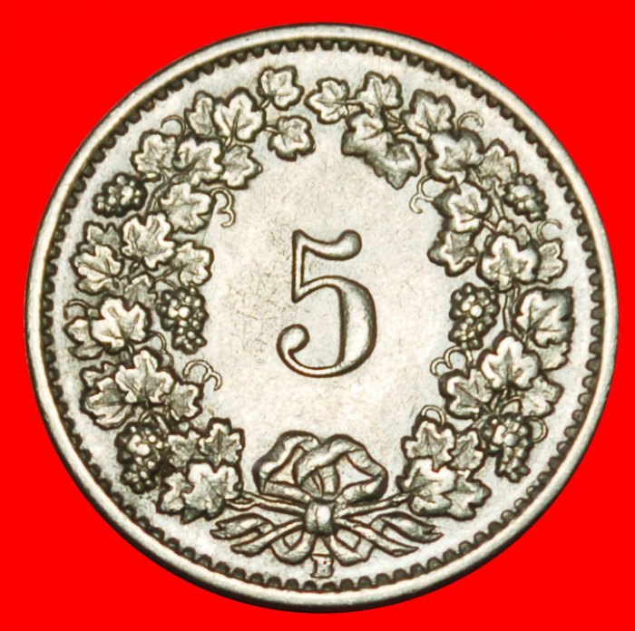 Ⰶ FREIHEIT (1879-2025): SCHWEIZ ★ 5 RAPPEN 1953B! STEMPEL 1+A! ★OHNE VORBEHALT!   