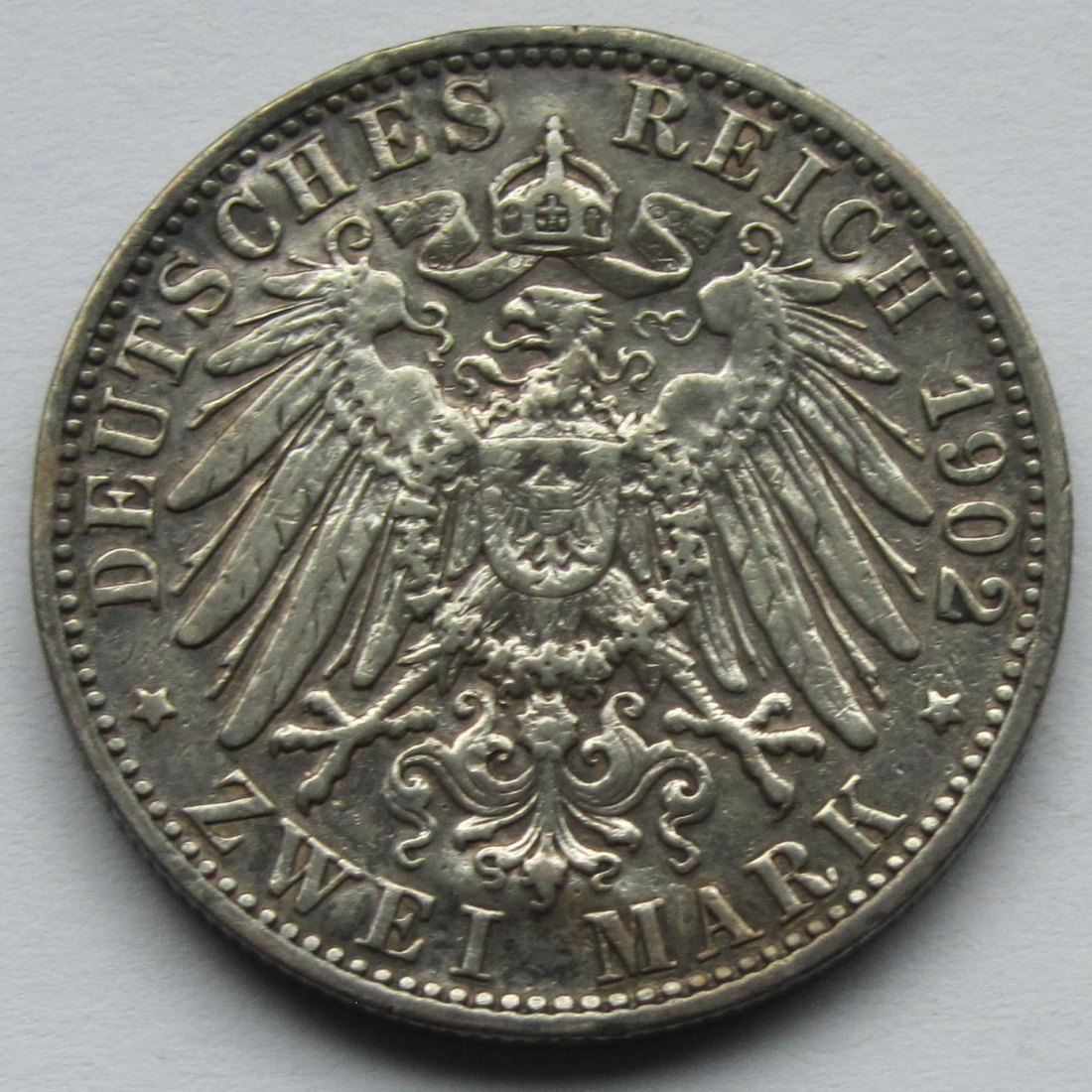  Kaiserreich: Baden, 2 Mark Thronjubiläum (Jaeger 30), 1902   