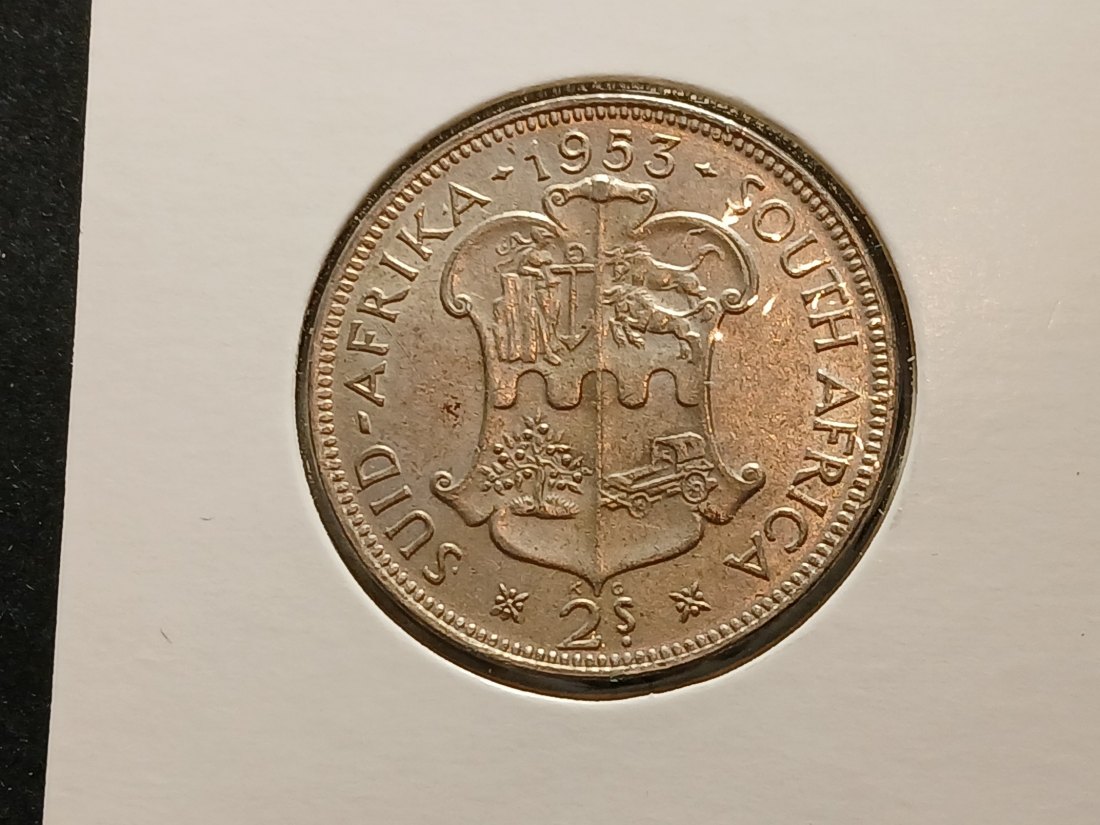 South Africa - 2 Shilling 1953 silber