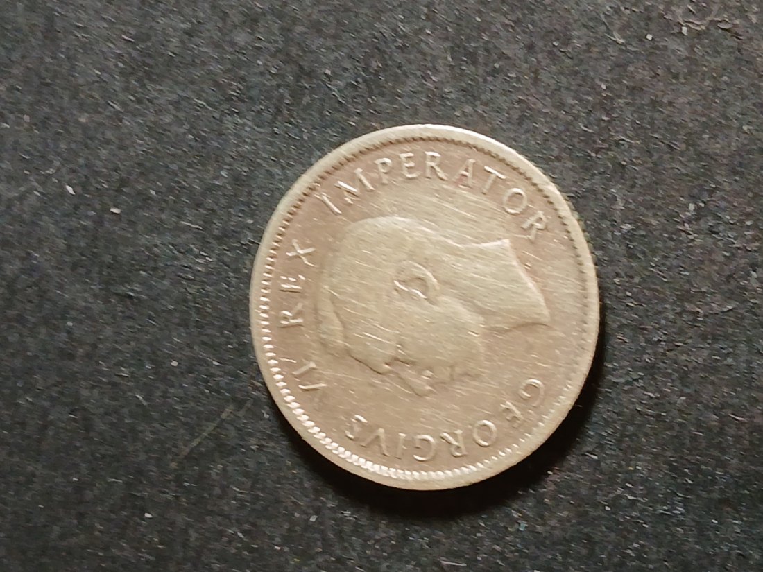  South Africa - 6 Pence 1942 silber   