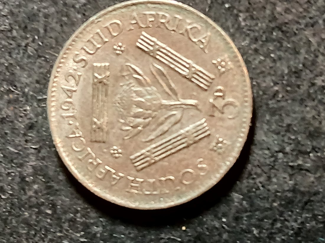  South Africa - 3 Pence 1942 silber   