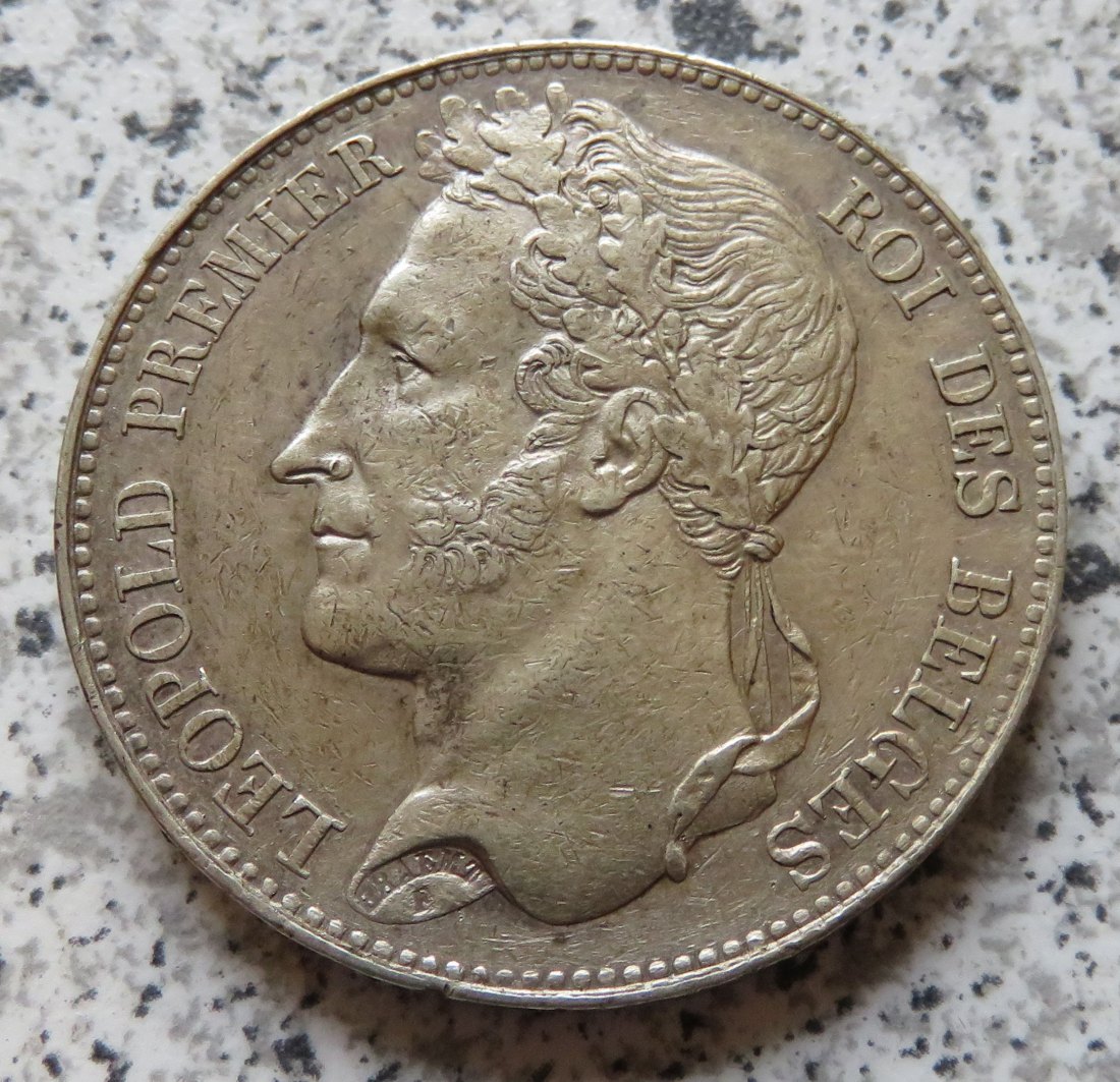  Belgien 5 Francs 1848, deutlich besser   