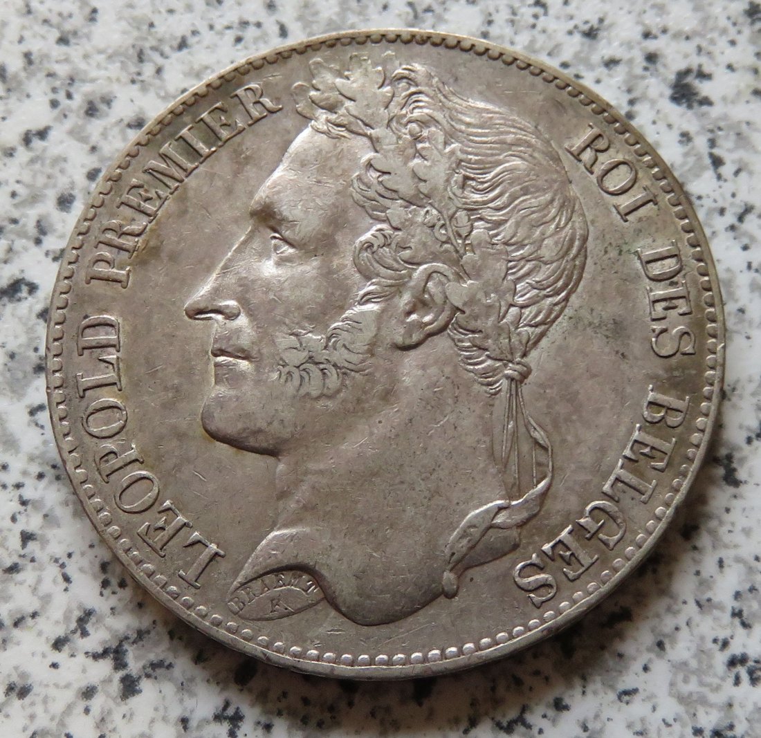  Belgien 5 Francs 1848, besser   