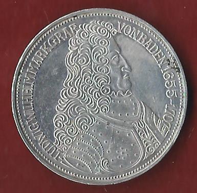  5 Mark M.v.Baden 1955 Koblenzer Münzen Studio Koblenz Frank Maurer AI475   