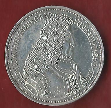  5 Mark M.v.Baden 1955 Koblenzer Münzen Studio Koblenz Frank Maurer AI477   