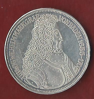 5 Mark M.v.Baden 1955 Koblenzer Münzen Studio Koblenz Frank Maurer AI478   