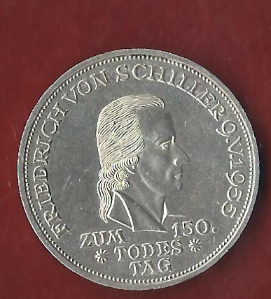  5 Mark Schiller 1955 Koblenzer Münzen Studio Koblenz Frank Maurer AI480   