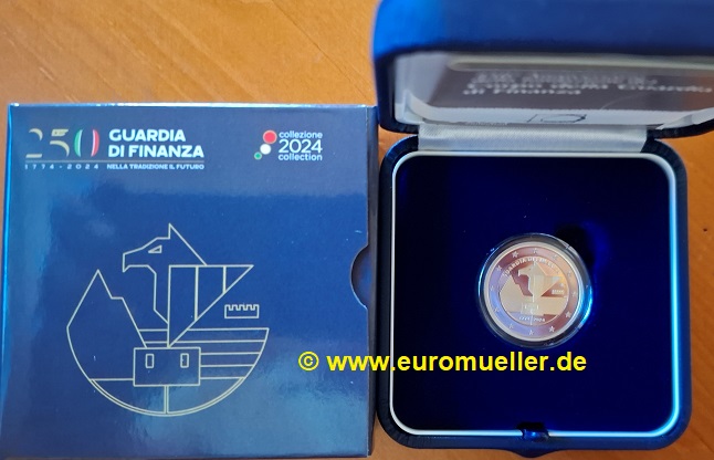 Italien 2 Euro Gedenkmünze 2024...PP...Guardia di Finanza   
