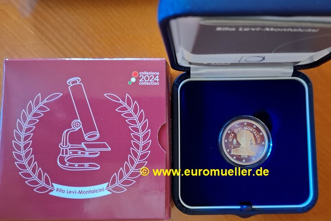 Italien 2 Euro Gedenkmünze 2024...PP...Levi-Montalcini   