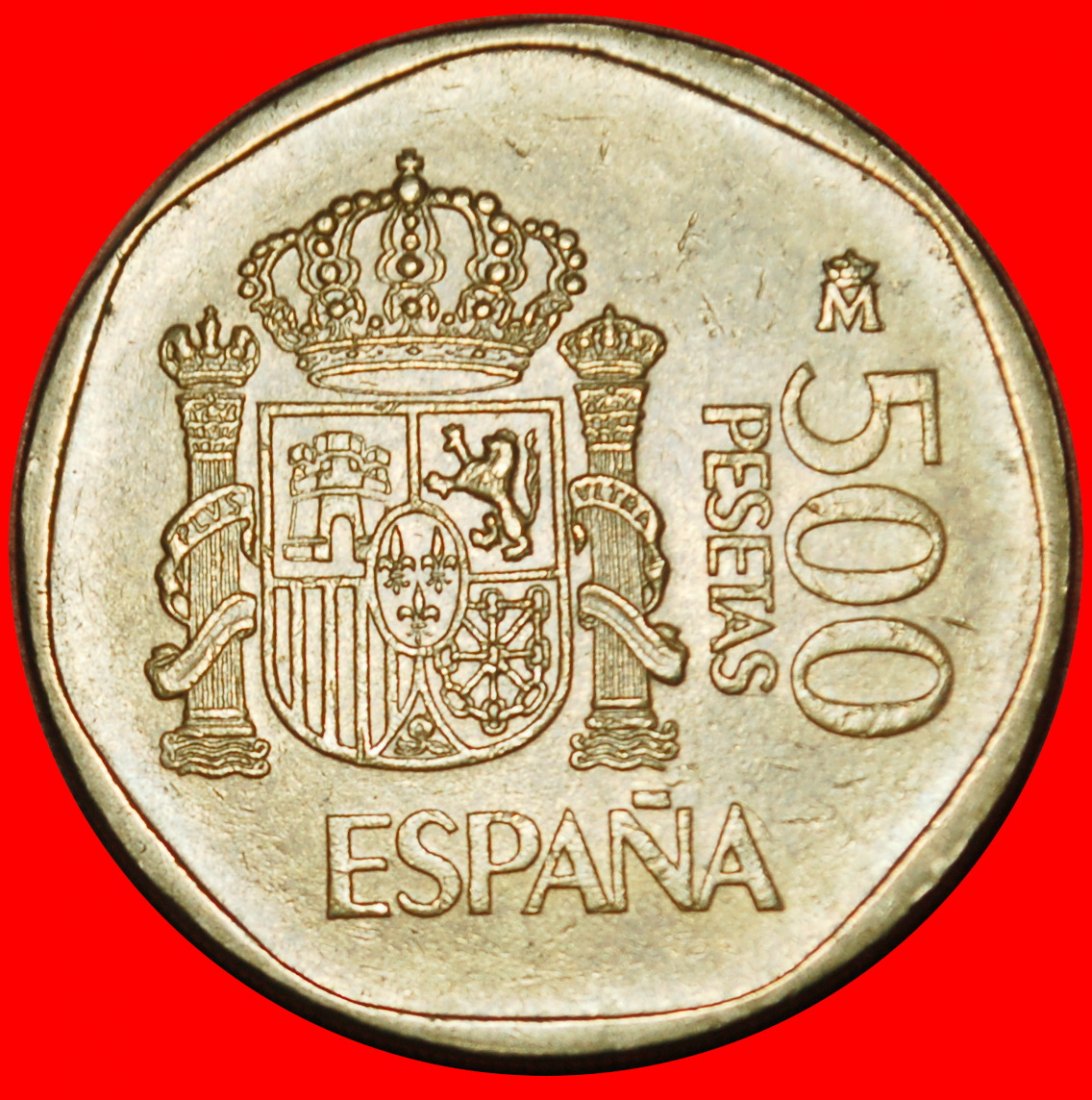 Ⰶ FIRST ISSUE 1987-1990:SPAIN★500 PESETAS 1990 ERROR★JUAN CARLOS I 1975-2014★LOW START ★ NO RESERVE!