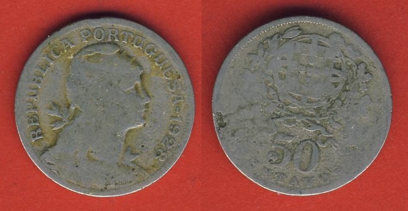  Portugal 50 Centavos 1928   