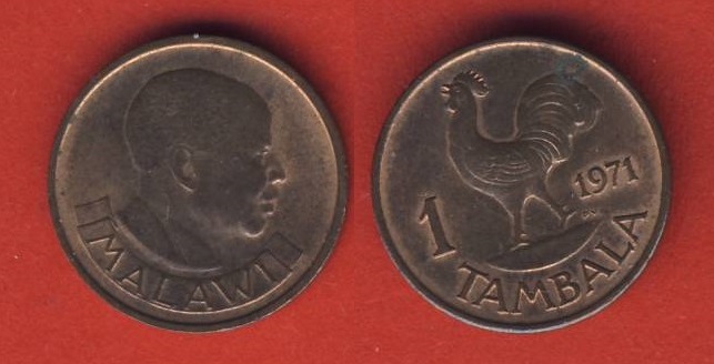  Malawi 1 Tambala 1971   