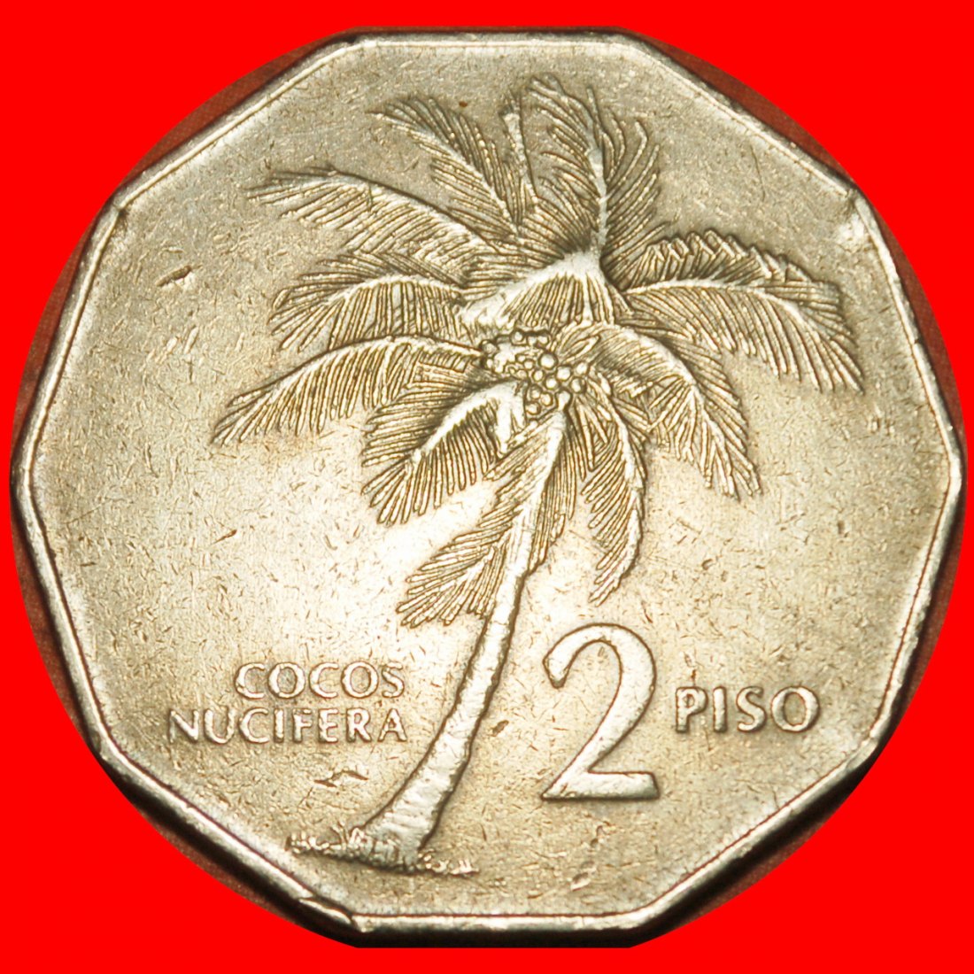  Ⰶ ÖL PALME (1983-1990): PHILIPPINEN ★ 2 PISO 1985 STEMPEL A!★OHNE VORBEHALT!   