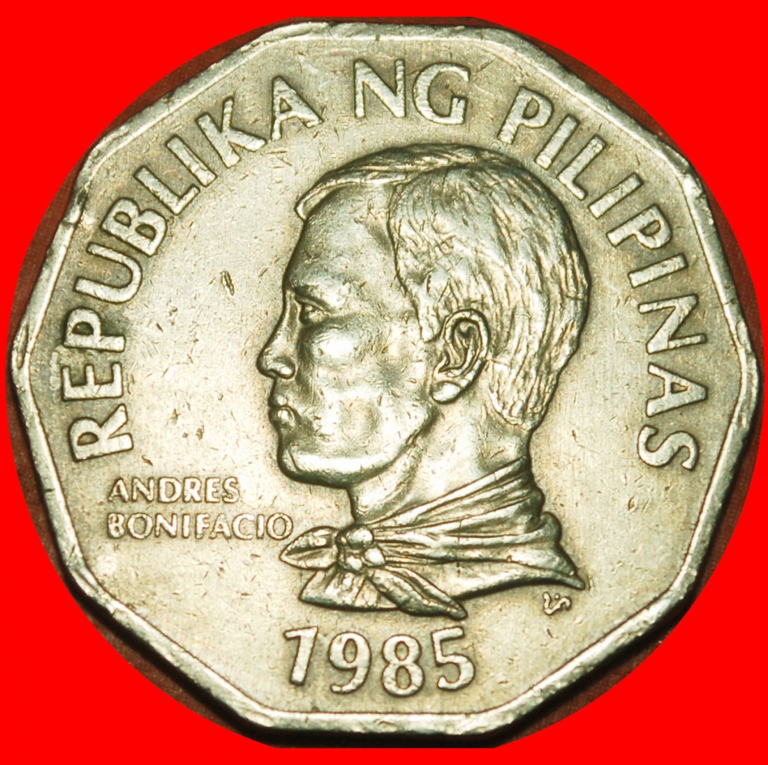  Ⰶ ÖL PALME (1983-1990): PHILIPPINEN ★ 2 PISO 1985 STEMPEL A!★OHNE VORBEHALT!   