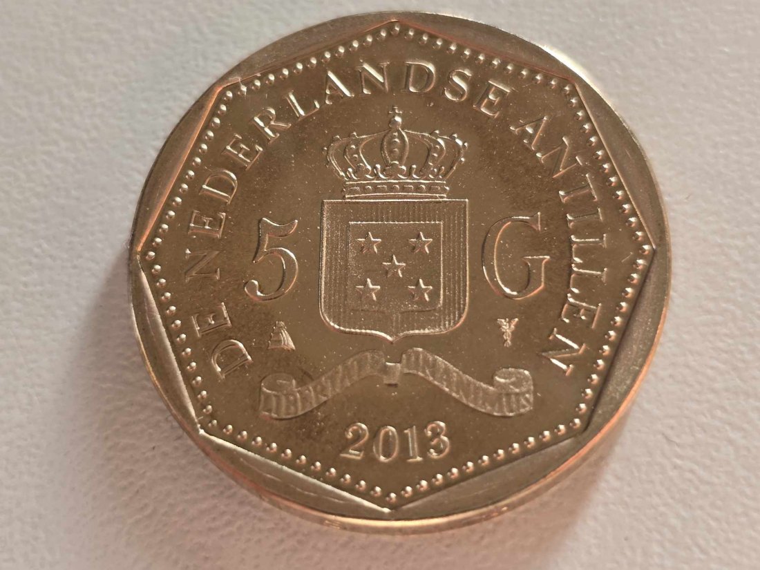  Nied. Antillen 5 Gulden 2013 STG   