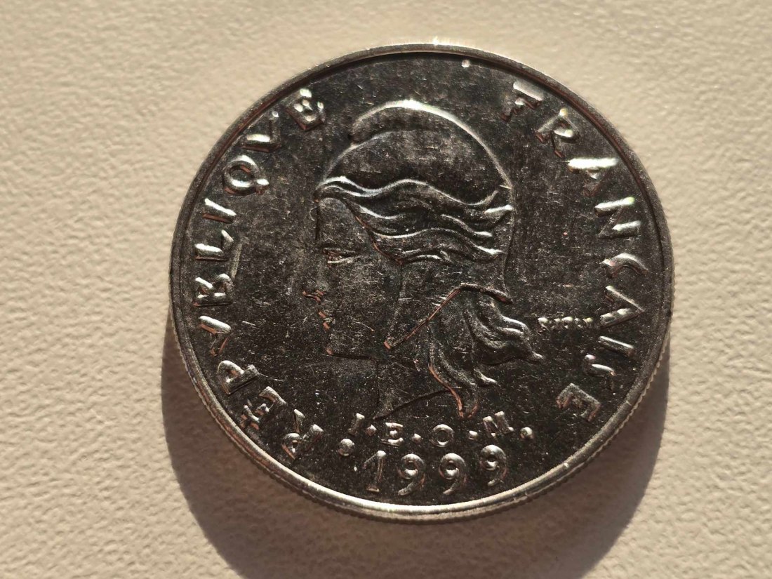  Franz. Polynesien 20 Franc 1999 VZ   