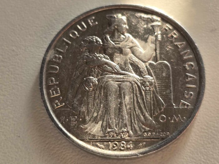 Franz. Polynesien 5 Franc 1984 Umaluf   