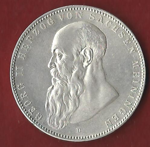  NEU 5 Mark Sachsen Meingen ST RRR Koblenzer Münzen Studio Koblenz Frank Maurer AH864   