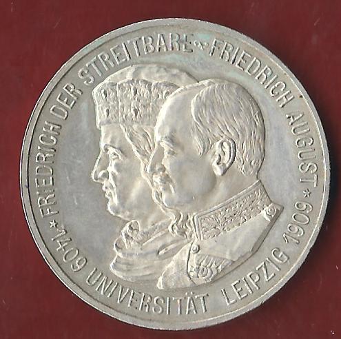  NEU 5 Mark Sachsen UNI Leipzig ST R Koblenzer Münzen Studio Koblenz Frank Maurer AH865   